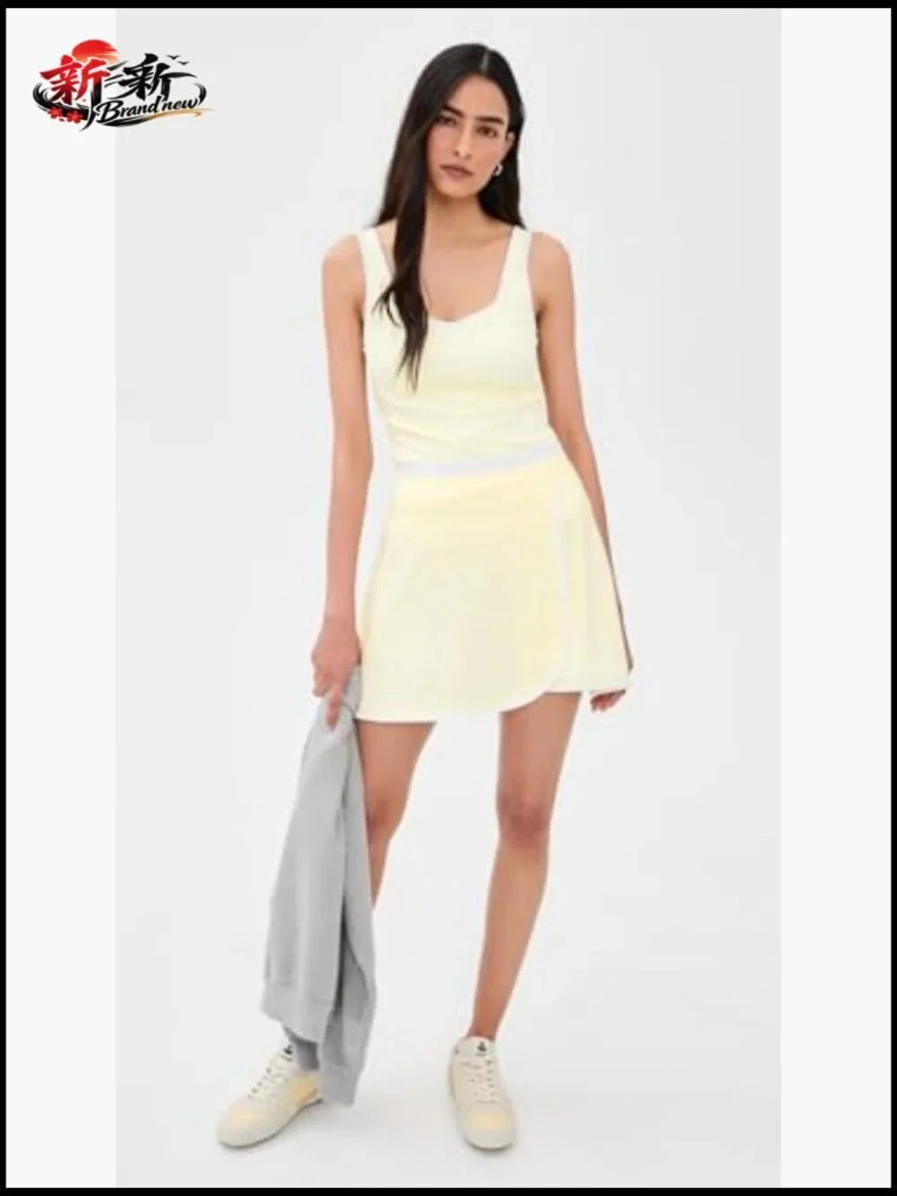 Women's Tennis Skort with Built-in Shorts and Slip Pockets